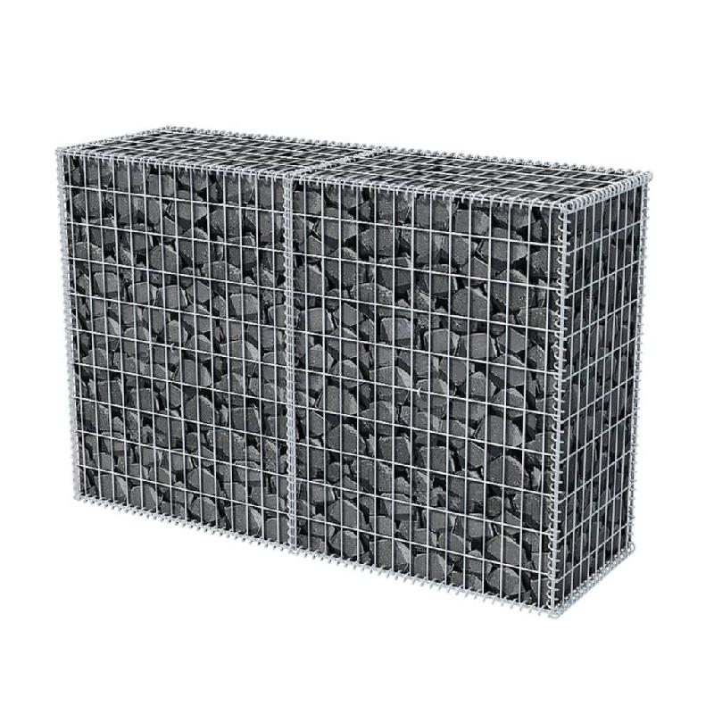 Vidaxl panier de gabion acier galvanisé 150x50x100 cm 142551_1
