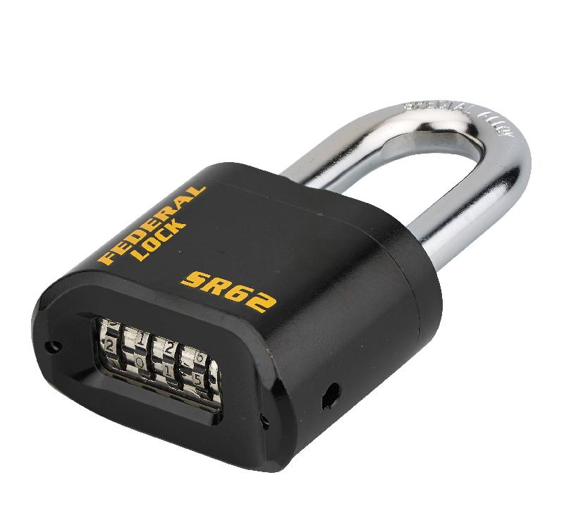 Cadenas SRH 60 mm à combinaison modifiable - Federal Lock SR - Anse renforcée en acier au molybdène, haute résistance_1