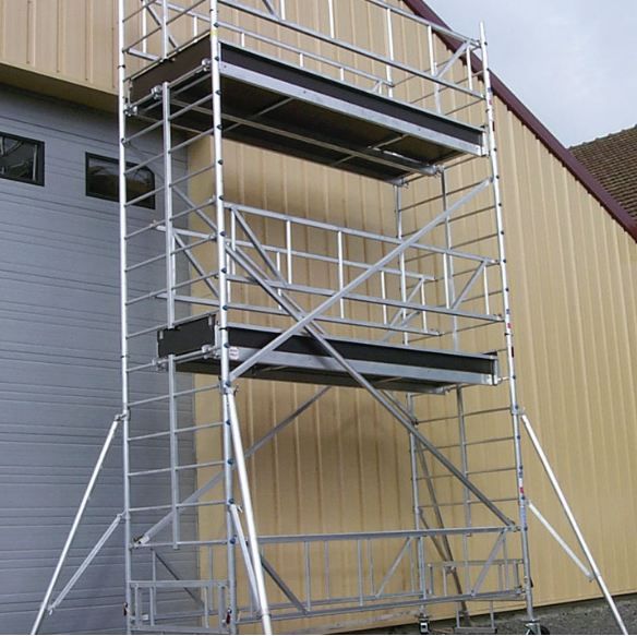 Modèle TLS Échafaudage - ULTRALU - Usage intensif - Hauteur de travail 4.30 m à 14.30 m - Grande surface de travail_1