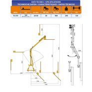 Tsv370 taille-haie hydraulique - Tifermec Oleodinamica S.R - bras hydraulique advanced - débit lt/min_1