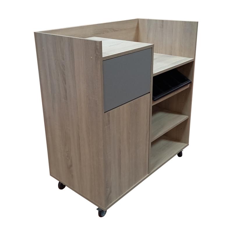 Dessete Otalys basse avec poubelle et range couverts - CHIANTI OAK_1