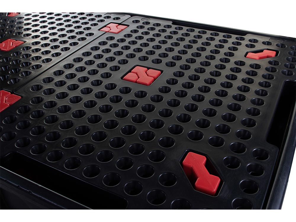 Bac de rétention PEHD - 1100L - pour 2 cubitainers, IBC ou 8 fûts debout - Réf. BRPN 2CE_1