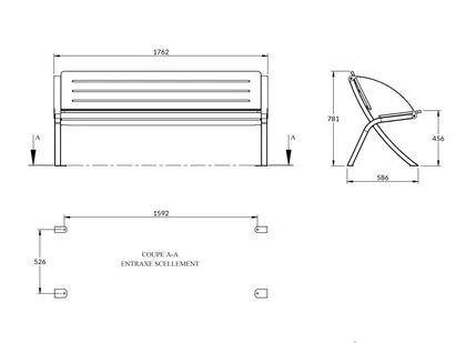 Banc KHAYA stratifié compact_1