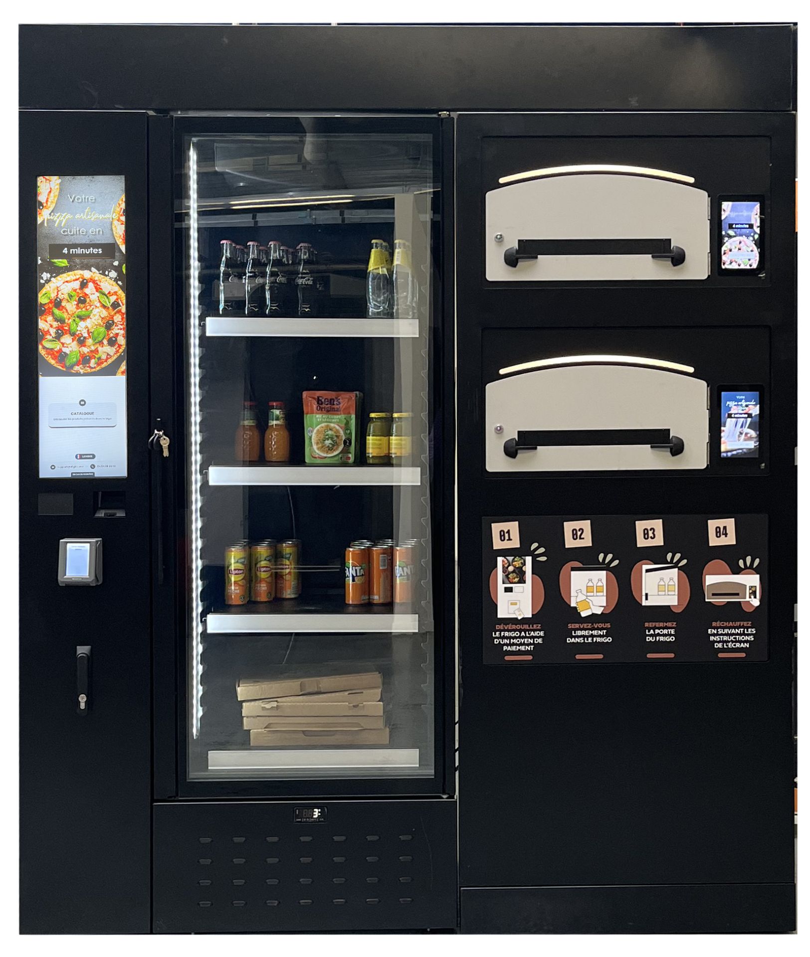 Frigo-connecté Boxpresso, capacité de 25 pizzas avec four à pizzas_0