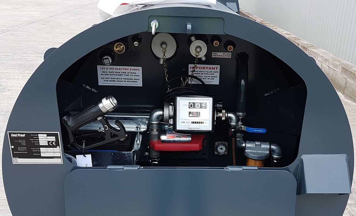 Station transportable Fuelstore 500 litres - cuve en acier double paroi avec système de distribution inclus_1