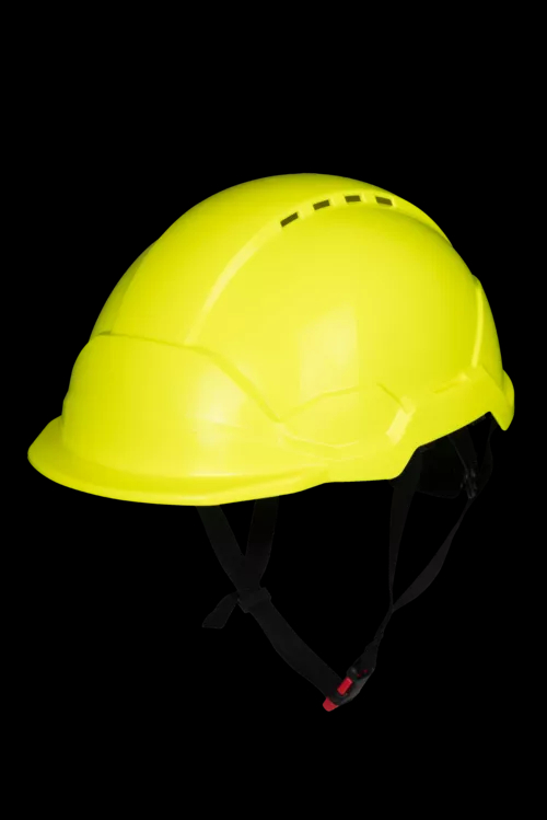 Casque de sécurité jaune HV ABS ventilé - Référence : 6PHW160_1