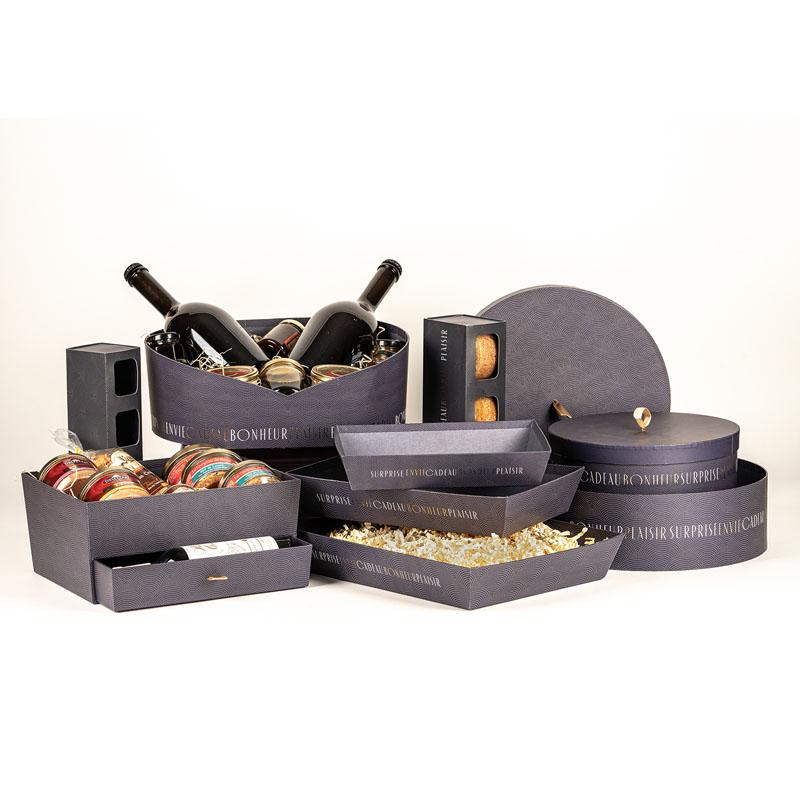 Corbeille carton haute avec tiroir Excellence 29x22 -_1