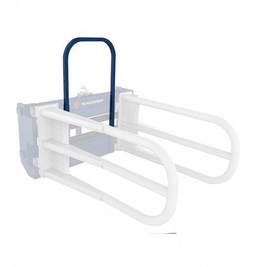 Grappin à balles rectangulaire - Pince agricole multi-usage avec double vérin pour chargeuse, tracteur et télescopique_1