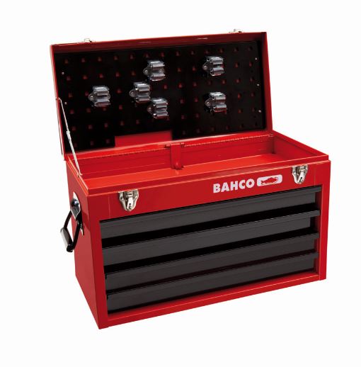 Caisse à outils métallique à 4 tiroirs - usage intensif - 1483KHD4RB_1