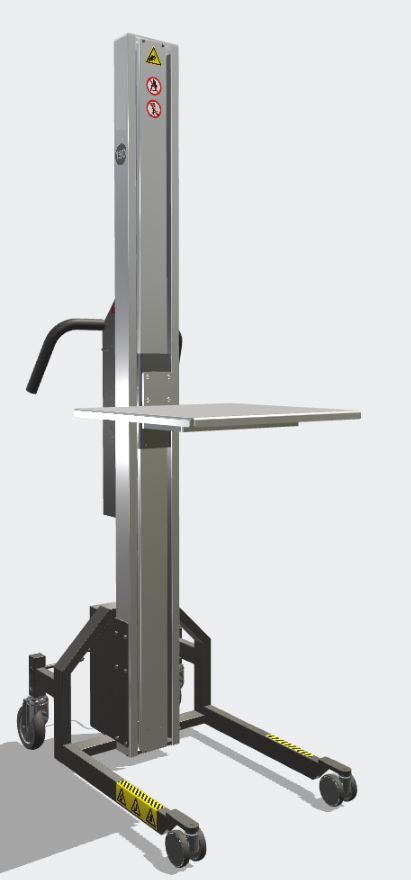 Chariot manipulateur Mini-Lift à plateau - capacité de 80 à 180 kg - plateau fixe, relevable ou sur mesure_0