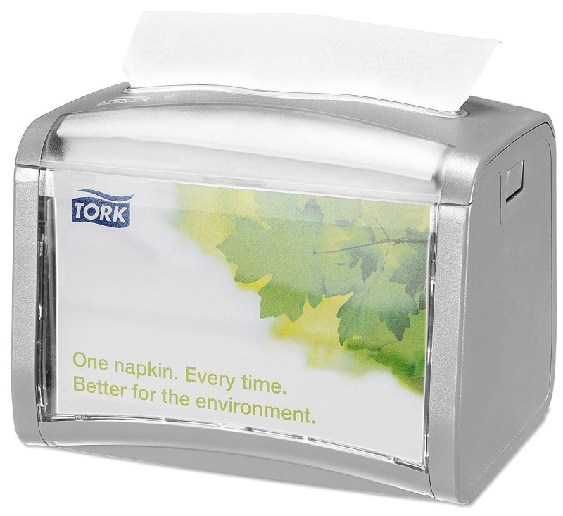 Distributeur de serviettes de table tork xpressnap® systeme n4 gris (272613)_1