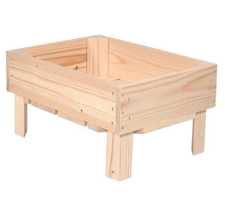 L1 - Caisses en bois - Simply à Box - L36 x H19 x P27 cm - Bois brut et 6 coloris de lasure à l'eau_0