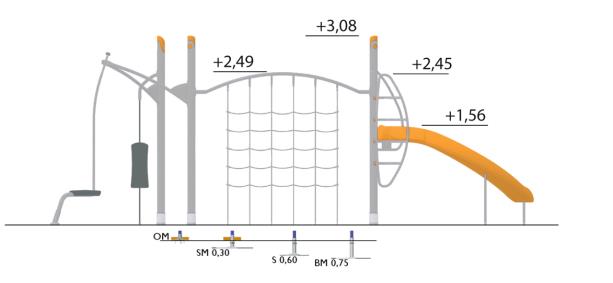 Structure multi-jeux 5 à 12 ans - Agito Carpe gris - 8002111 - Hags - Fondation à enterrer_1