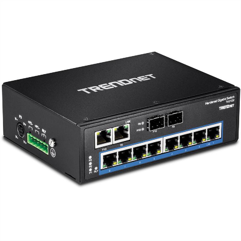 TRENDnet TI-G102 Switch Rail DIN Gigabit industriel renforcé à 10 ports_1