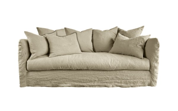 Canapé 4 places Figari 205 cm - Home Spirit - Déhoussable, confort avec plumes_1