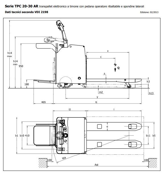 GTX - Transpalette électrique en acier inoxydable V2A - ICEM SRL - capacité de charge 2000 kg - opérateur assis_1