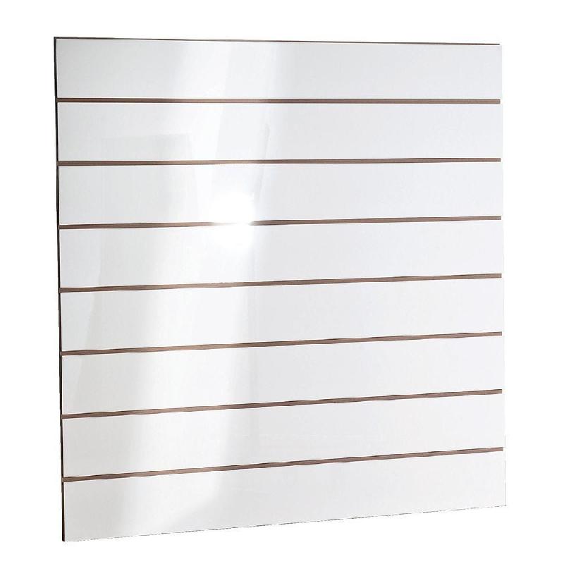 Panneau rainuré R15 120x120cm - épaisseur 18mm - blanc laqué - finition double couche_1