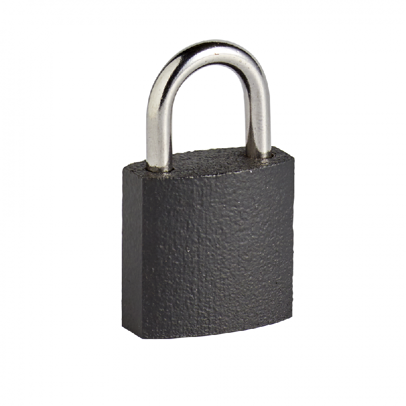 Cadenas à clé en fer - largeur 25 mm - bon niveau de sécurité - double ancrage - 2 clés_1