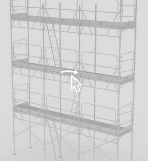 Système d'échafaudage H-Cadre Pratico PH 70/PH 105 - Ceta - Largeurs 70 cm et 105 cm en acier galvanisé_1