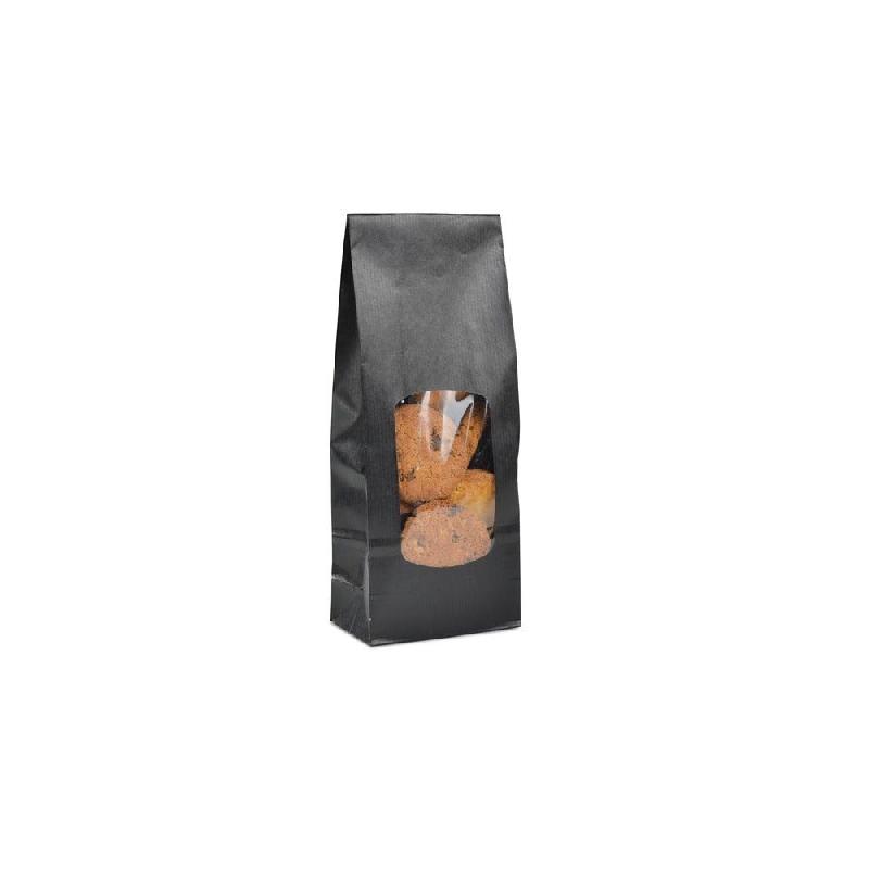 Sac kraft SOS fenêtre noir 10+5,5x28,5cm - par 100_1