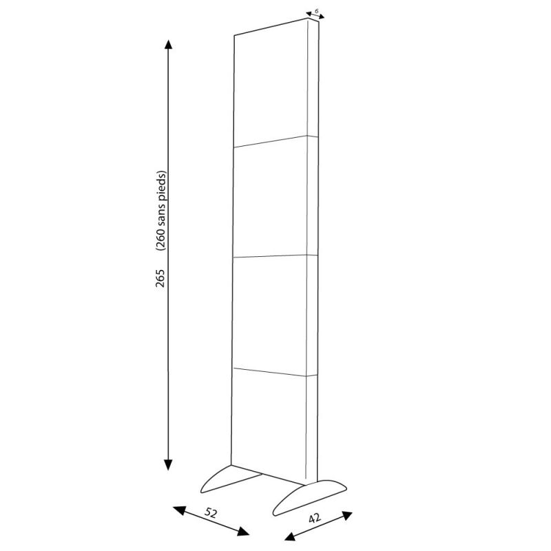 Totem publicitaire - Durolle Emballage Goyon - 4BOX avec distributeurs de prospectus_1