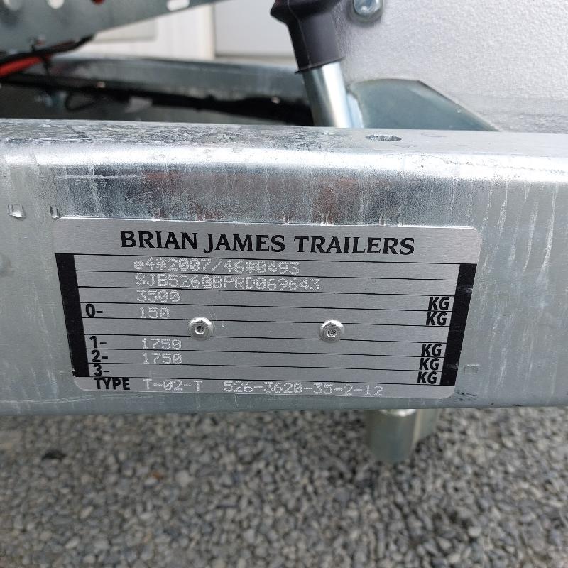 Brian James Trailers Tipper - Remorque benne basculante - 3,6 m × 2 m - PTAC 3 500 kg - Charge utile 2 150 kg_1