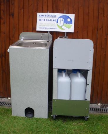 Sani Main de Chantier 1 Poste - Lave-main Autonome Compact et Léger_1