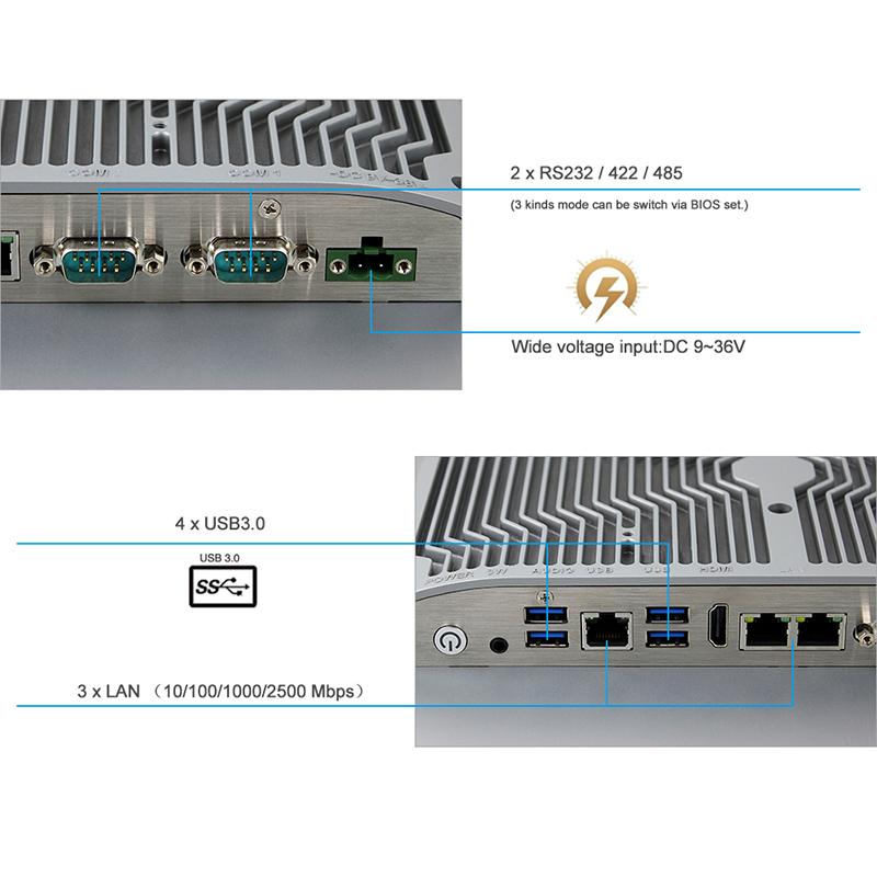 Panel PC industriel fanless 23.8