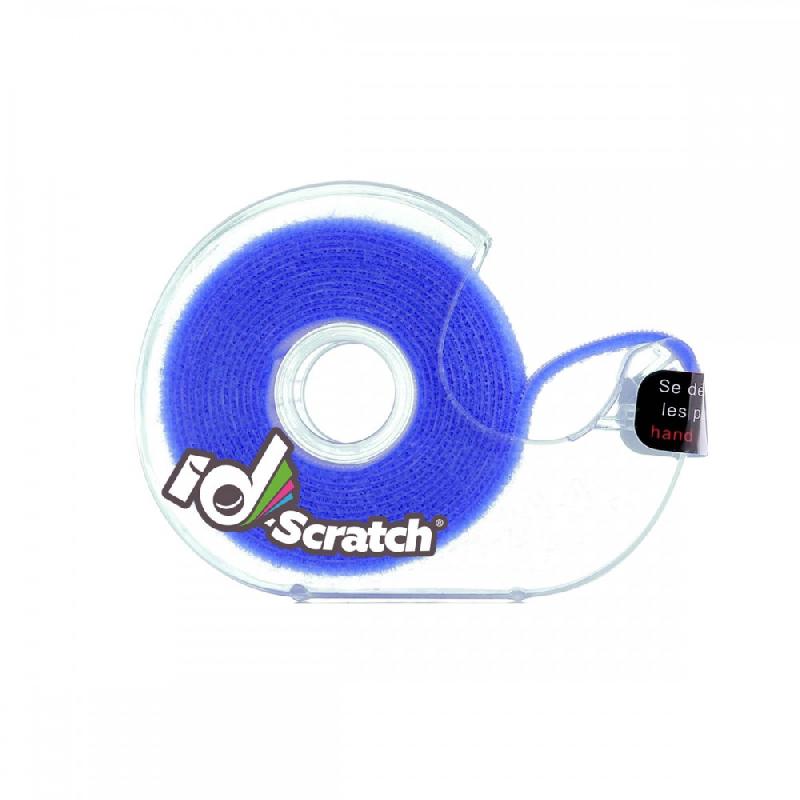 Bande auto-agrippante ID-SCRATCH - 20 mm x 200 cm - Polypropylène - Couleur bleue_1