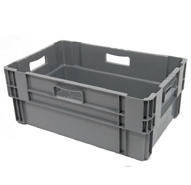 Caissette gerbable et/ou emboîtable - Parois pleines ou ajourées - Capacité de 6 à 80 L - Normes Europe_1