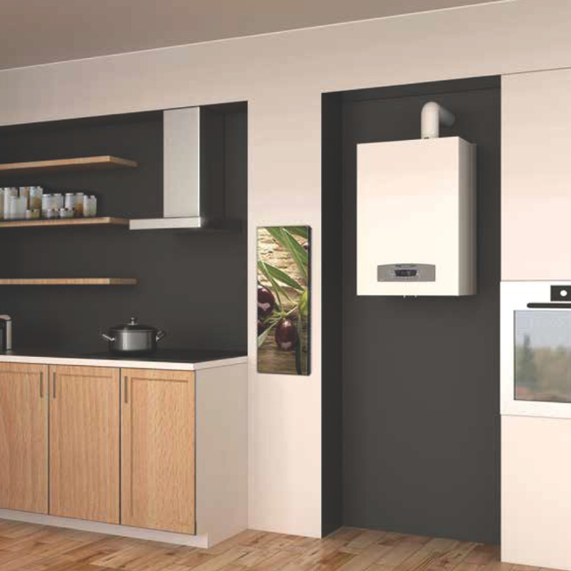 Chaudière gaz condensation ECS accumulation 40L CLAS B ONE MAX 25kW - Ariston - 3301613_1