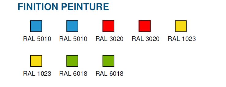 Potelet carrefour spéciale école - tube acier Ø 76 mm - fixation par scellement direct - hauteur 1180 mm_1
