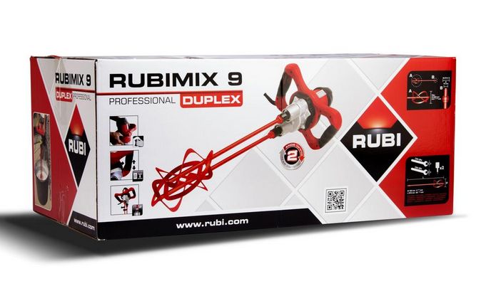 RUBIMIX-9 Duplex - Malaxeur électrique portatif avec fouet dual - Puissance 1350W - 230V 50/60Hz_1