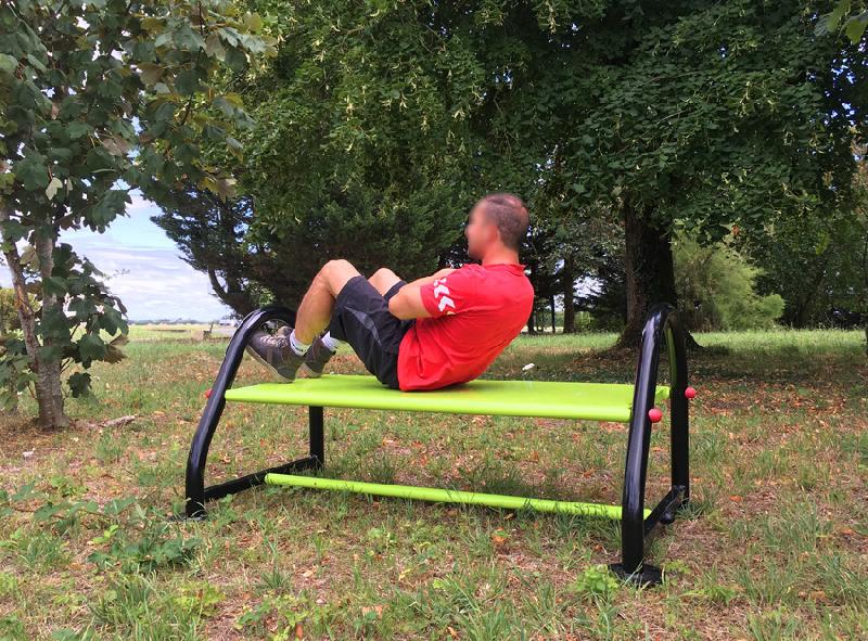 Banc training pour aire de fitness de plein air_2
