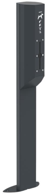 Borne sur pieds d'hygiène canine Arkéa - Disponible en 4 couleurs - Capacité 200 sacs - Dimensions (L x l x H) : 253 x 179 x 956 mm_1