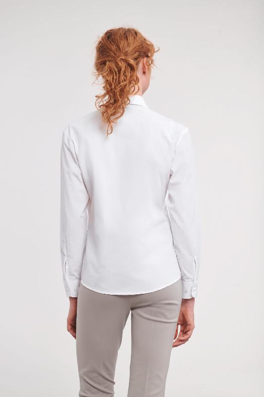 Chemise femme popeline polycoton manches longues - Réf: RU934F - élégante et résistante, entretien facile_1