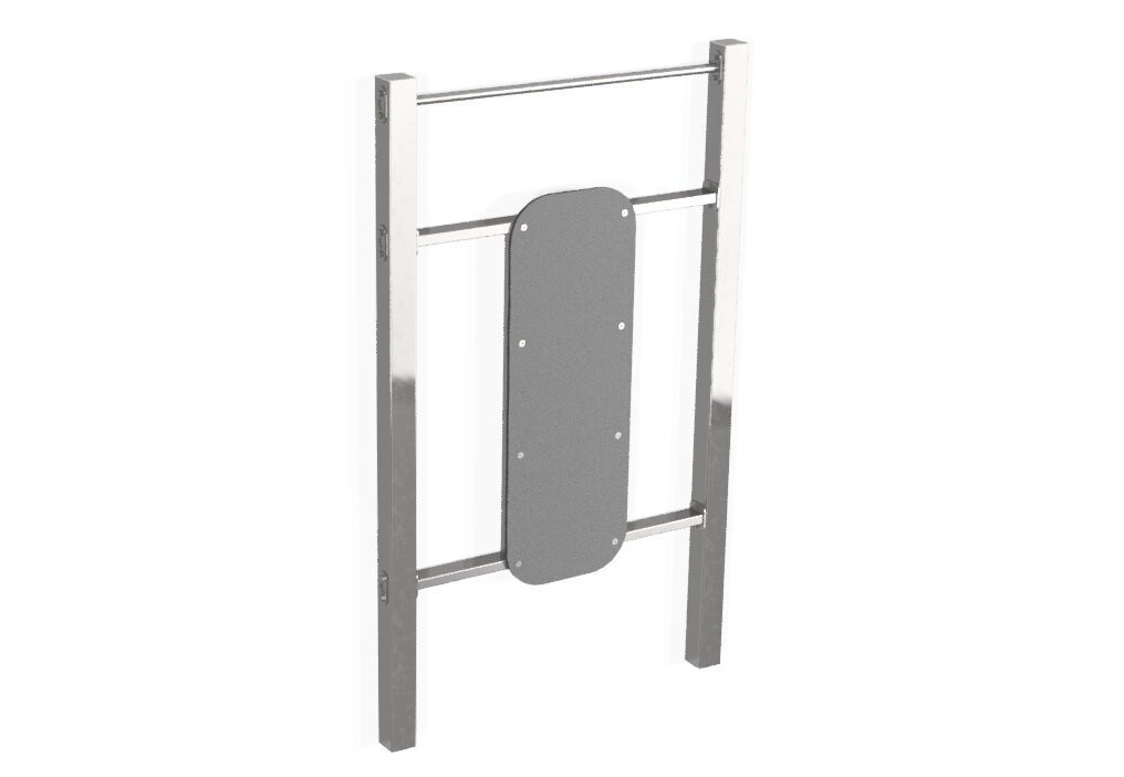 Station abdominaux verticale en acier inoxydable - Référence SABSV - Renforcement de la ceinture abdominale et usage extérieur_1