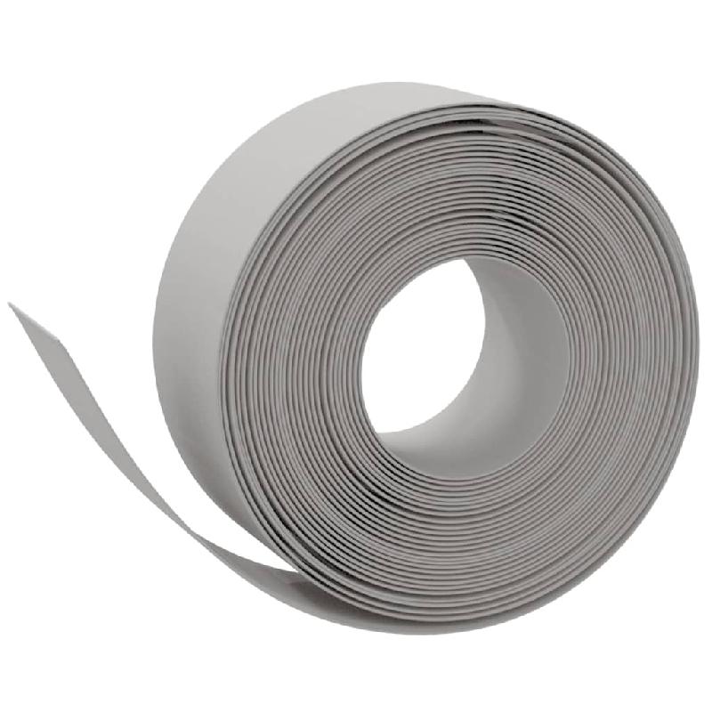 Vidaxl bordures de jardin 4 pcs gris 10 m 20 cm polyéthylène 3155454_1