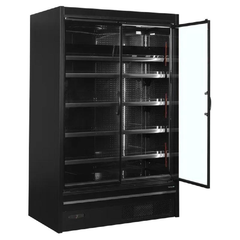 Vitrine réfrigérée 2 portes - 740L - Noir | Tefcold - MDCA1250HB_1