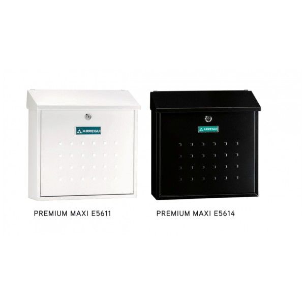 Boîtes aux lettres individuelles premium maxi - Arregui - norme EN-13724 - bouche 360 x 34 mm - taille L - blanc ou noir_1