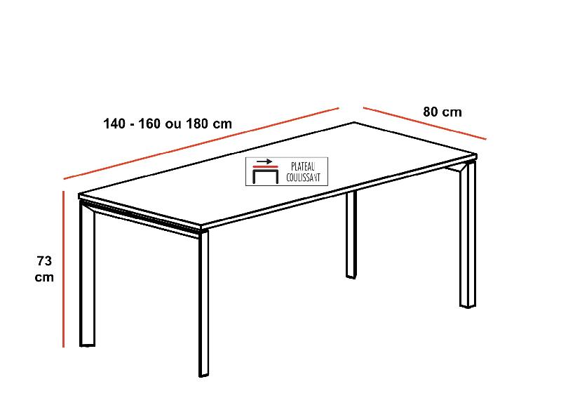 Bureau individuel Star- Mobel Linea - 180, Anthracite, Poirier_1
