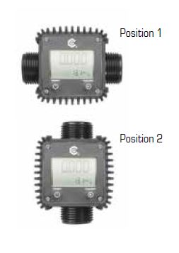 Compteur électronique en ligne à basse pression pour solution aqueuse - modèle CL-110/W avec écran LCD et précision ±1%_1