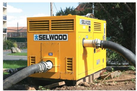 Pompe à membrane diesel - débit 320 m3/h - Curage d'étang, rabattage de nappes, travaux miniers, carrières, maritimes, assainissement - Disponible en location_1