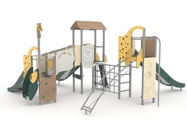 Structure multi-activités métallique Safari - LD1SAF30040 - Ludoparc - Pour enfants dès 2 ans - Capacité 30 personnes_1