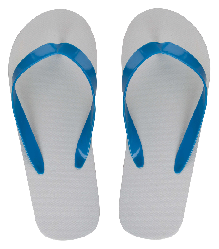 Tongs publicitaires personnalisables en PE avec brides en PVC - Minimum 50 paires_1