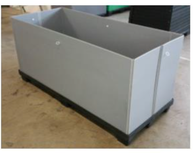 Solution de stockage durable avec caisse-palette plastique Planetbox