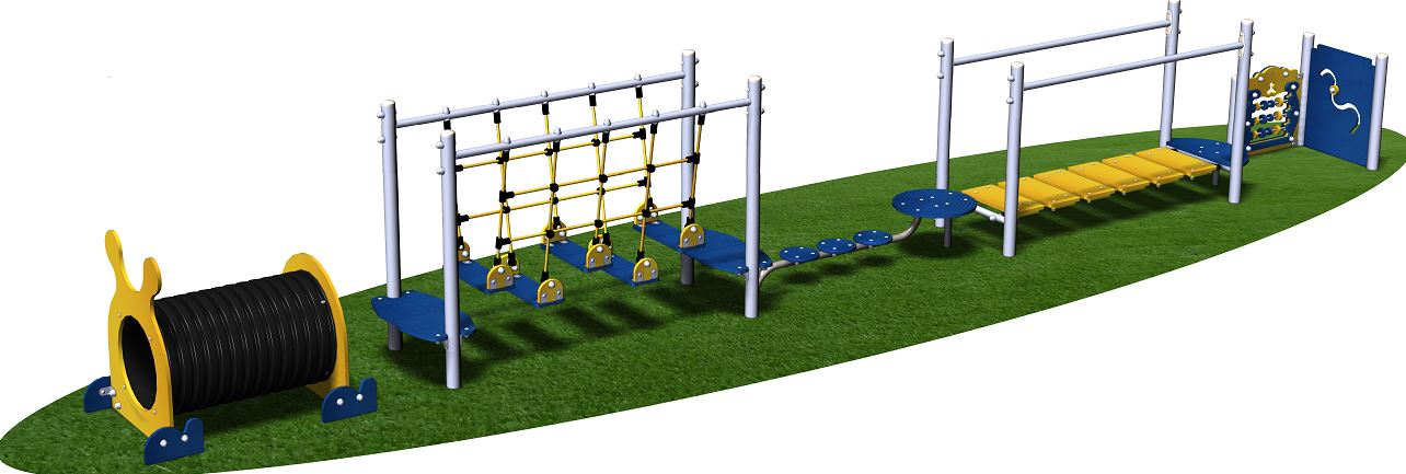 Parcours de santé sportif tunnel et ponts - mes17i pour enfants de 2 à 8 ans_1