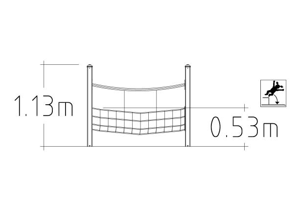 Pont du sentier d'aventure - 8055433 - Hags - Structure pour aire de jeux en acier, gris, avec scellement béton_1