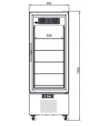 Vitrine verticale positive, pour chr, traiteurs, boulangeries, pâtisseries et chocolateries -hestia 400 p iarp_1