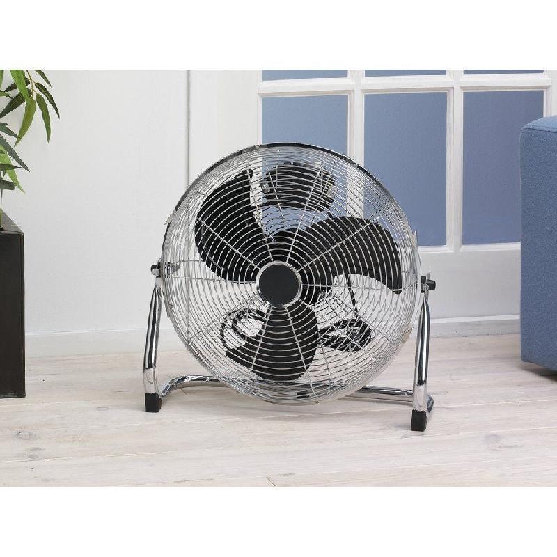 Brasseur d'air chromé Ø45cm - 100 Watts - 3 niveaux de puissance - Débit d'air 96.97m³/min_1